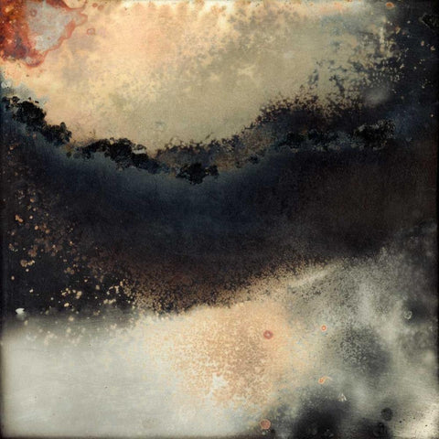 Pangea II Black Ornate Wood Framed Art Print with Double Matting by Archie, K.