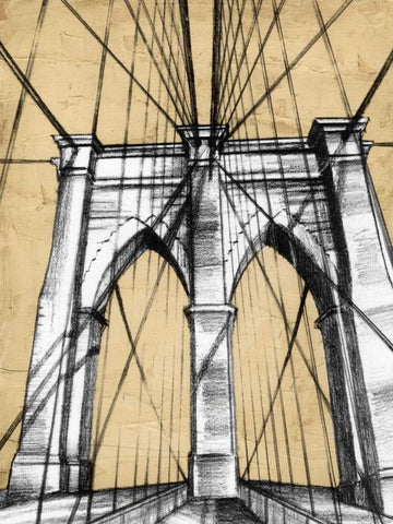 Modern Engineering I Black Ornate Wood Framed Art Print with Double Matting by Harper, Ethan