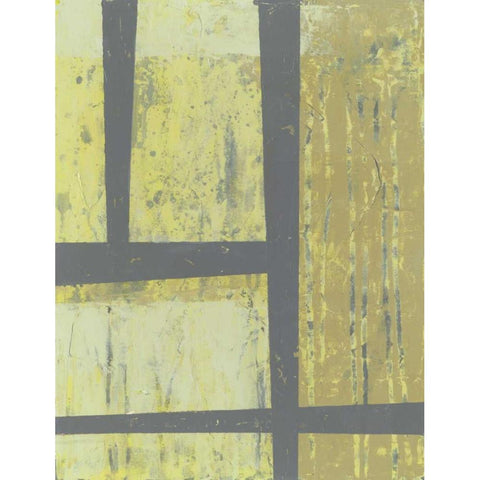 Zest Abstract II Black Modern Wood Framed Art Print by Goldberger, Jennifer