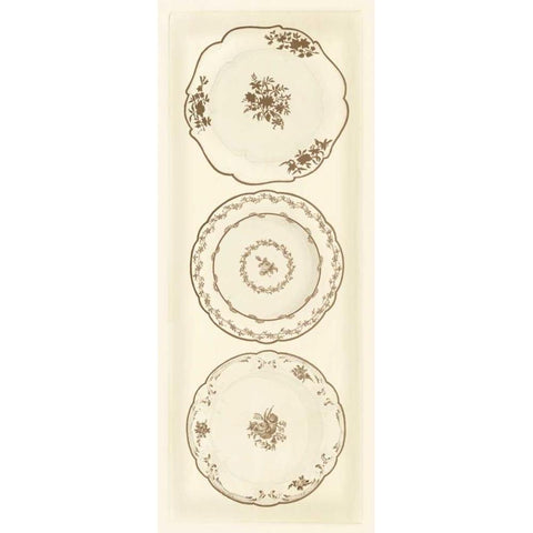 Sevres Porcelain Panel I White Modern Wood Framed Art Print by Garnier