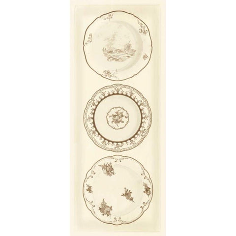 Sevres Porcelain Panel II White Modern Wood Framed Art Print by Garnier