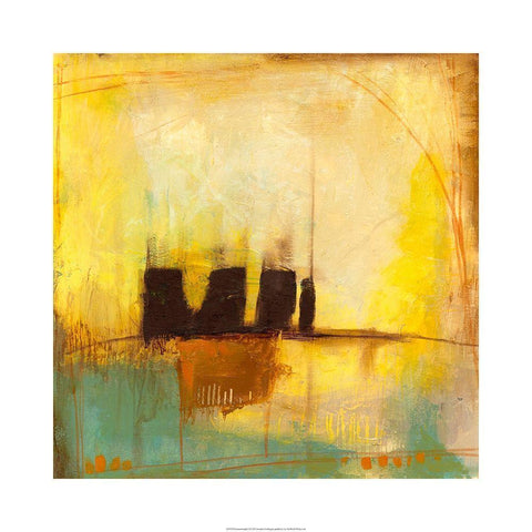 Counter Weight I Black Modern Wood Framed Art Print with Double Matting by Goldberger, Jennifer