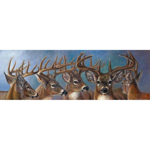 Five Bucks Gold Ornate Wood Framed Art Print with Double Matting by Mock, Carolyn