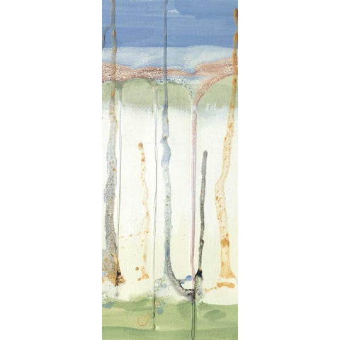 Tributary I Black Modern Wood Framed Art Print with Double Matting by Ludwig, Alicia