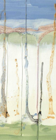 Tributary I White Modern Wood Framed Art Print with Double Matting by Ludwig, Alicia