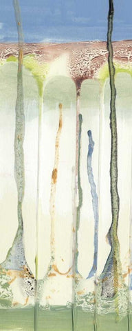 Tributary II White Modern Wood Framed Art Print with Double Matting by Ludwig, Alicia