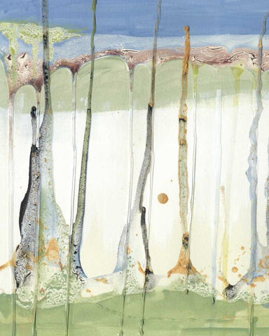 Tributary IV White Modern Wood Framed Art Print with Double Matting by Ludwig, Alicia