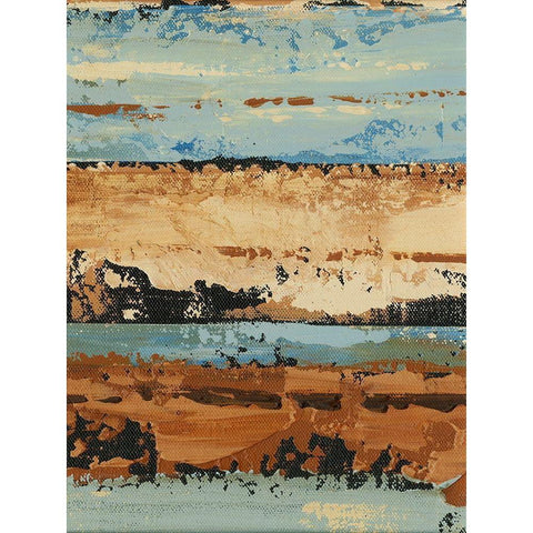 Linear Composition I Gold Ornate Wood Framed Art Print with Double Matting by Harper, Ethan