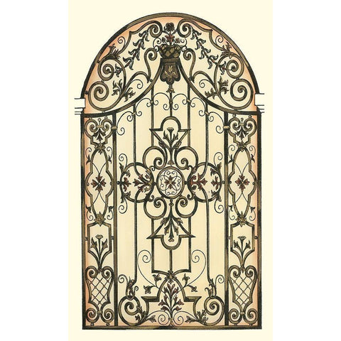 Printed Majestic Gateway II Gold Ornate Wood Framed Art Print with Double Matting by Vision Studio