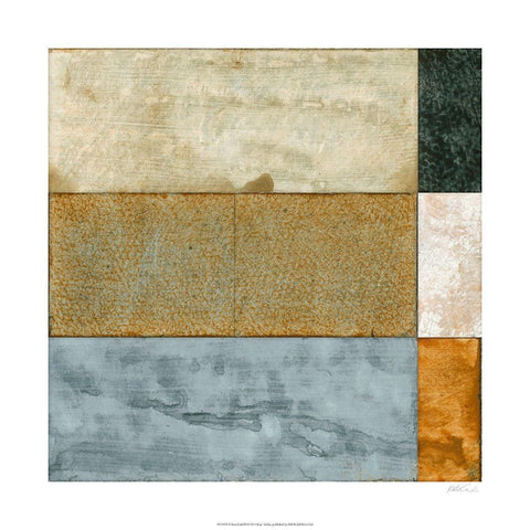 Urban Grid III Gold Ornate Wood Framed Art Print with Double Matting by Archie, K.