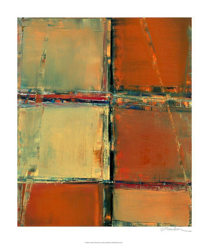 Aerial I White Modern Wood Framed Art Print with Double Matting by Gordon, Sharon