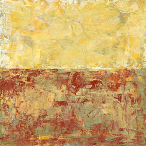 Jasper Glow II White Modern Wood Framed Art Print with Double Matting by Holland, Julie