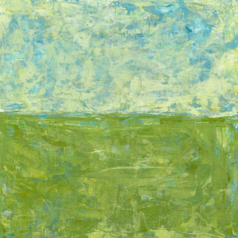 Meadowlands I Black Modern Wood Framed Art Print with Double Matting by Holland, Julie