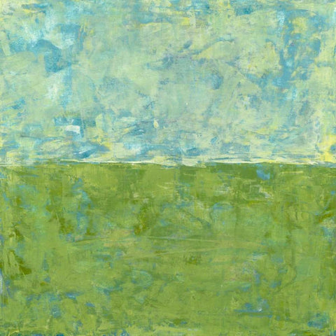 Meadowlands II Black Modern Wood Framed Art Print with Double Matting by Holland, Julie