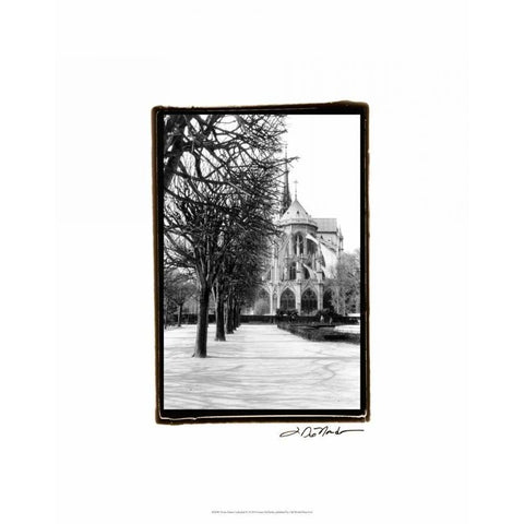 Notre Dame Cathedral IV Black Modern Wood Framed Art Print with Double Matting by DeNardo, Laura