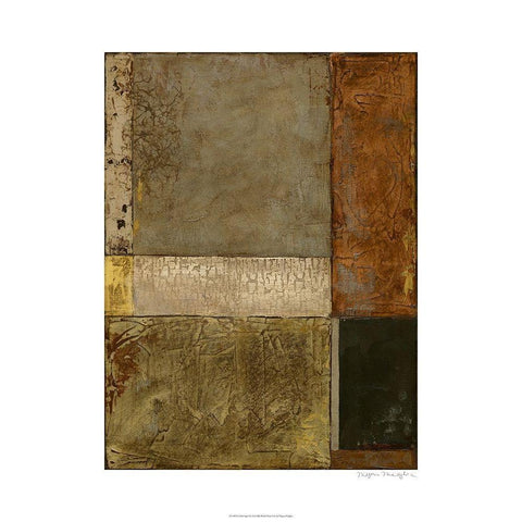 Gilded Age I Black Modern Wood Framed Art Print with Double Matting by Meagher, Megan