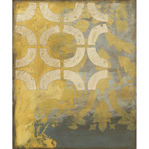 Honeysuckle I Gold Ornate Wood Framed Art Print with Double Matting by Meagher, Megan