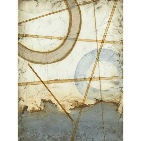 Intersections I White Modern Wood Framed Art Print by Meagher, Megan