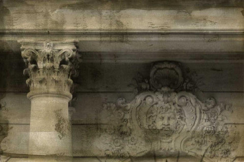 Ornate Architecture II Black Ornate Wood Framed Art Print with Double Matting by Harper, Ethan