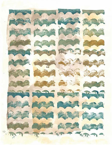 Cadence II Black Ornate Wood Framed Art Print with Double Matting by Zarris, Chariklia