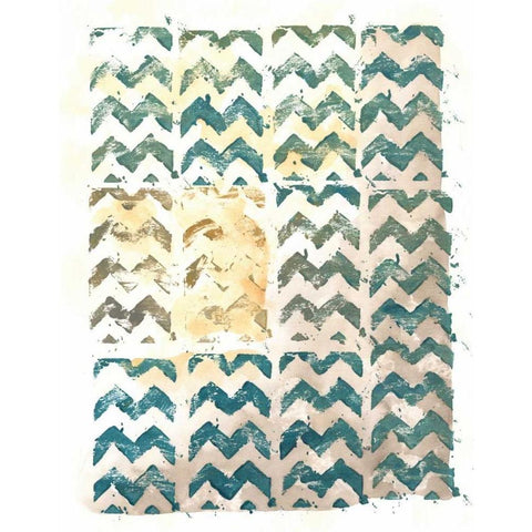 Cadence IV White Modern Wood Framed Art Print by Zarris, Chariklia