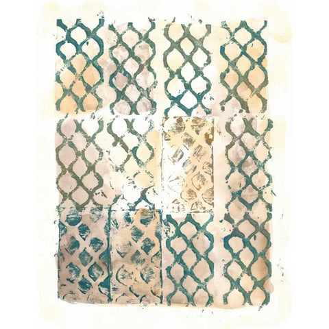 Cadence VI Black Modern Wood Framed Art Print with Double Matting by Zarris, Chariklia