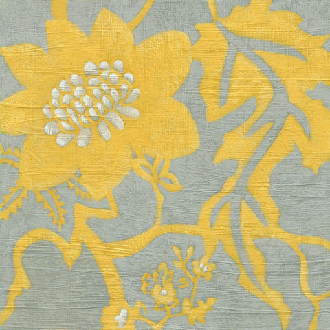 Buttercup Botanical IV Black Modern Wood Framed Art Print by Zarris, Chariklia