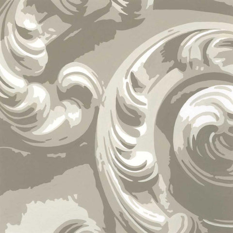 Decorative Relief II Black Ornate Wood Framed Art Print with Double Matting by Harper, Ethan