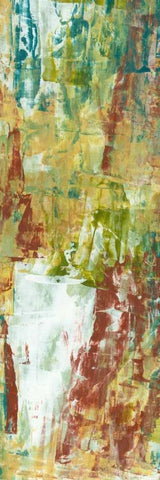 Staccato III White Modern Wood Framed Art Print with Double Matting by Holland, Julie