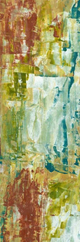 Staccato IV White Modern Wood Framed Art Print with Double Matting by Holland, Julie