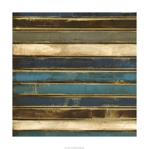 Stacked I Black Ornate Wood Framed Art Print with Double Matting by Goldberger, Jennifer