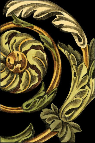 Classical Frieze I Black Ornate Wood Framed Art Print with Double Matting by Harper, Ethan