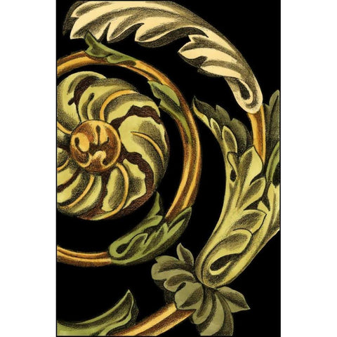 Classical Frieze I Black Modern Wood Framed Art Print by Harper, Ethan