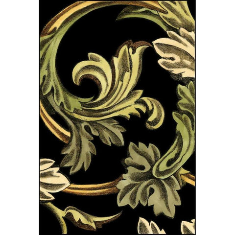 Classical Frieze II Black Modern Wood Framed Art Print with Double Matting by Harper, Ethan