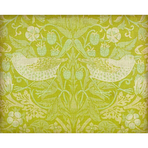 Citrus Chintz II Black Modern Wood Framed Art Print with Double Matting by Vision Studio