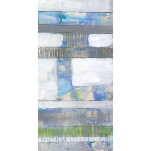 Fluid Neutrals II Gold Ornate Wood Framed Art Print with Double Matting by Goldberger, Jennifer