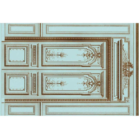 French Salon Doors I Black Modern Wood Framed Art Print with Double Matting by Vision Studio