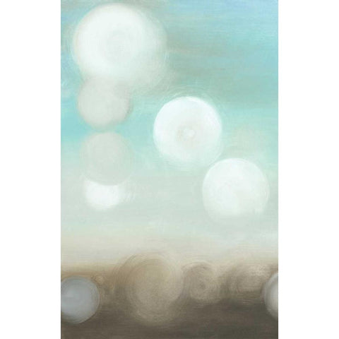 Dewdrops I Black Modern Wood Framed Art Print with Double Matting by Goldberger, Jennifer