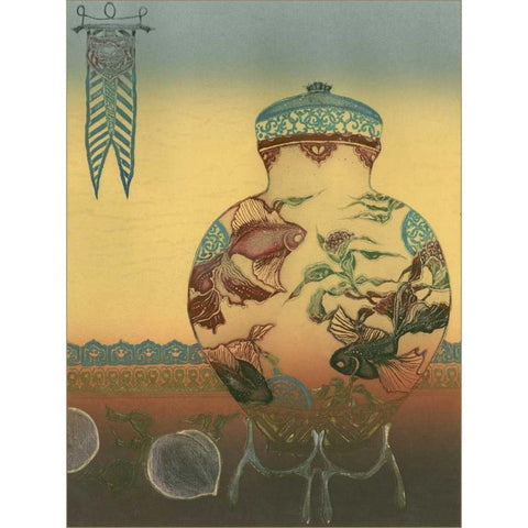 Halcyon Urn II White Modern Wood Framed Art Print by Unknown