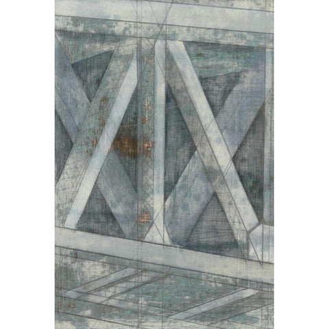 Truss I White Modern Wood Framed Art Print by Goldberger, Jennifer