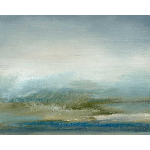 Sea II Black Modern Wood Framed Art Print with Double Matting by Gordon, Sharon