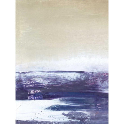 Amethyst Sea I Black Modern Wood Framed Art Print by Gordon, Sharon