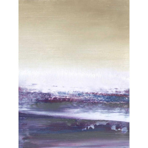 Amethyst Sea II Black Modern Wood Framed Art Print with Double Matting by Gordon, Sharon