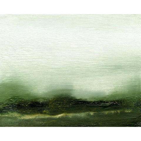 Verdant III Black Modern Wood Framed Art Print with Double Matting by Gordon, Sharon