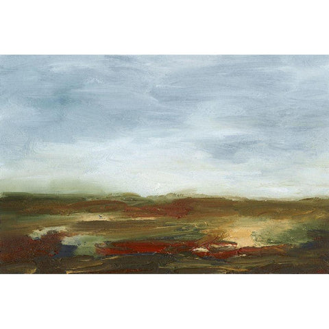 Farmland III Black Modern Wood Framed Art Print with Double Matting by Gordon, Sharon