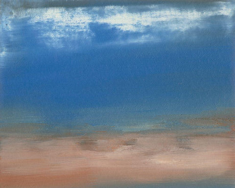 Caribe I White Modern Wood Framed Art Print with Double Matting by Gordon, Sharon