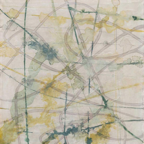 Sea Overlay White Modern Wood Framed Art Print with Double Matting by Jennifer Goldberger