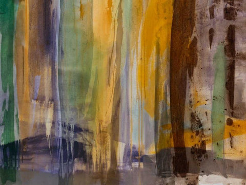 Intuition V Black Ornate Wood Framed Art Print with Double Matting by Jasper, Sisa