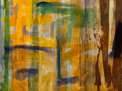 Intuition VI Black Ornate Wood Framed Art Print with Double Matting by Jasper, Sisa