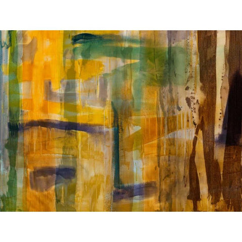 Intuition VI Black Modern Wood Framed Art Print by Jasper, Sisa